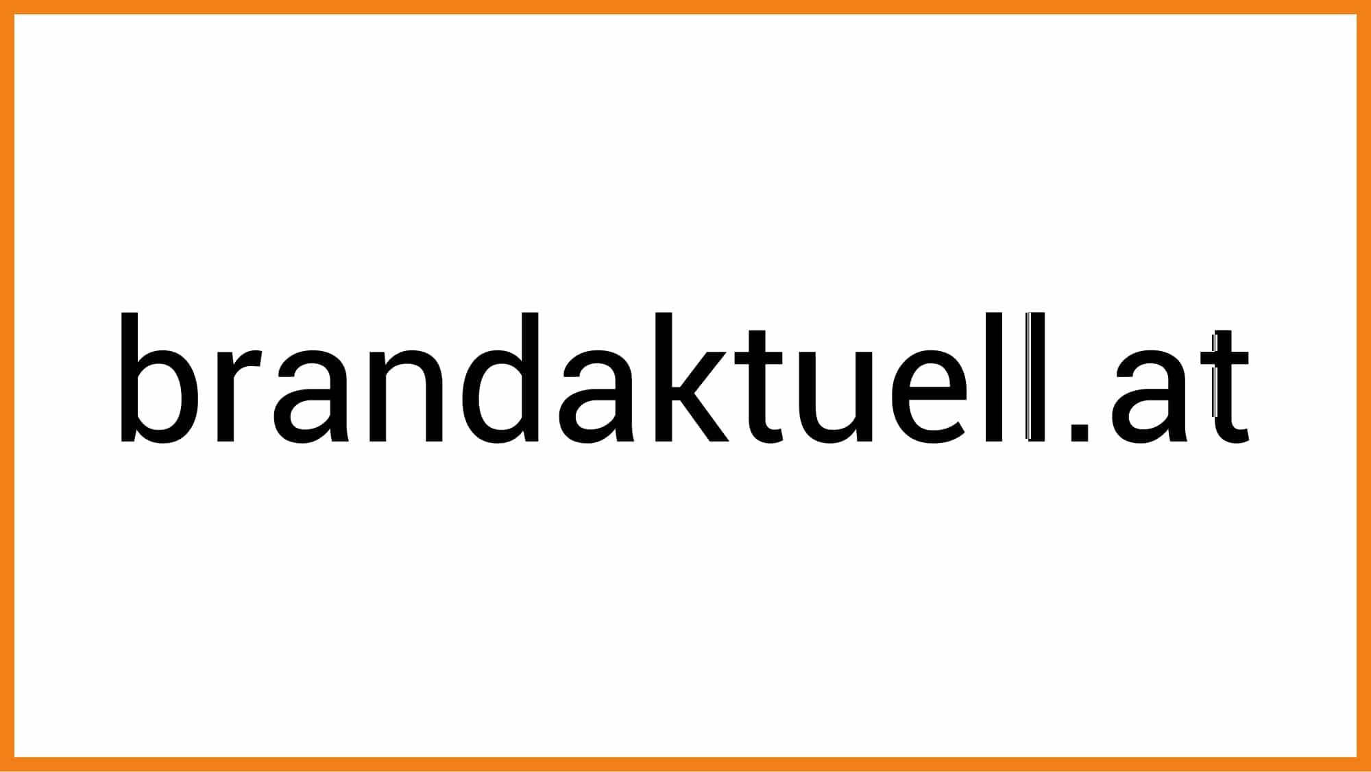 Bild mit Schriftzug brandaktuell.at