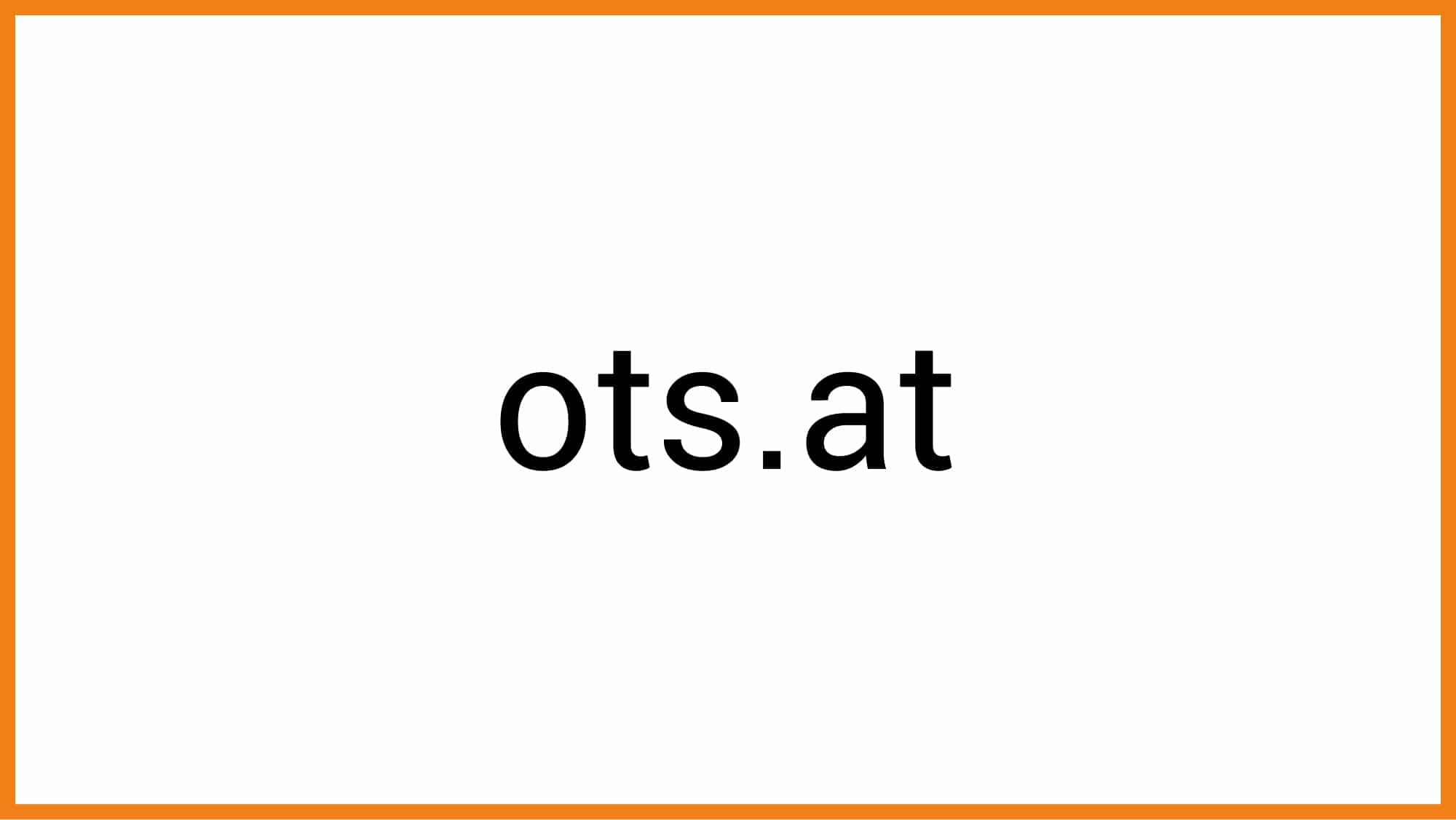 Bild mit Schriftzug ots.at